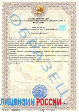 Образец сертификата соответствия (приложение) Новокузнецк Сертификат ISO 27001